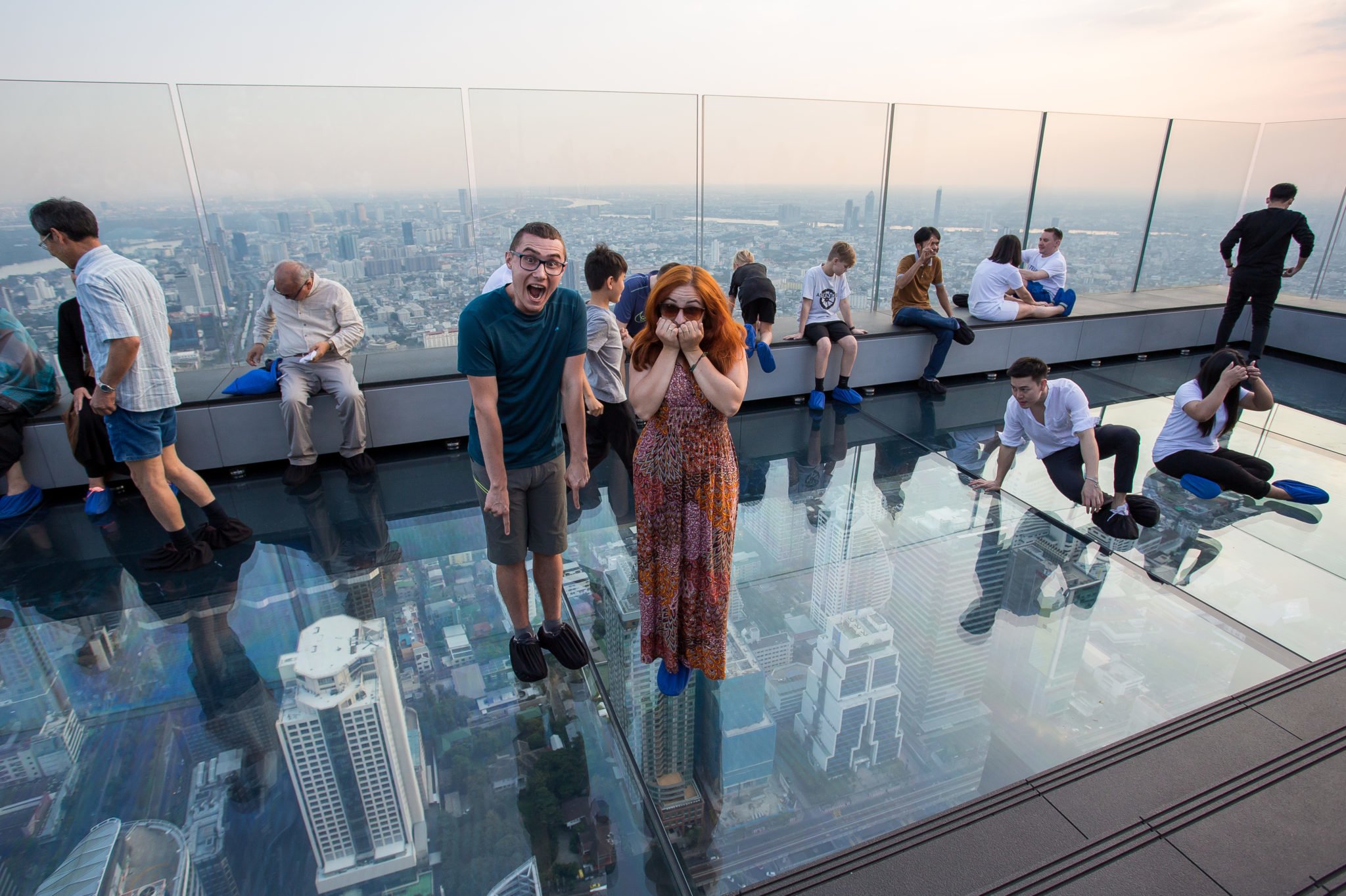 Bangkok wyprawa, zwiedzanie Bangkoku, King Power Mahanakhon, szklana kładka w Bangkoku, zwiedzanie Tajlandii