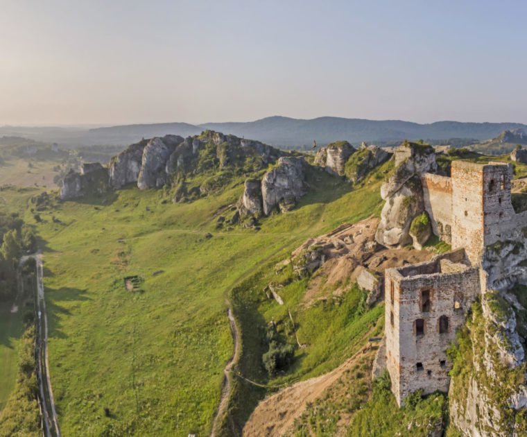 Wyprawa rowerowa Jura Krakowsko-Częstochowska, zamek w Olsztynie
