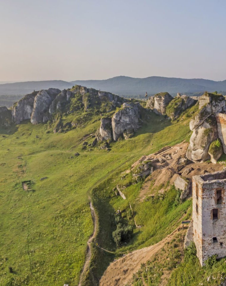 Wyprawa rowerowa Jura Krakowsko-Częstochowska, zamek w Olsztynie